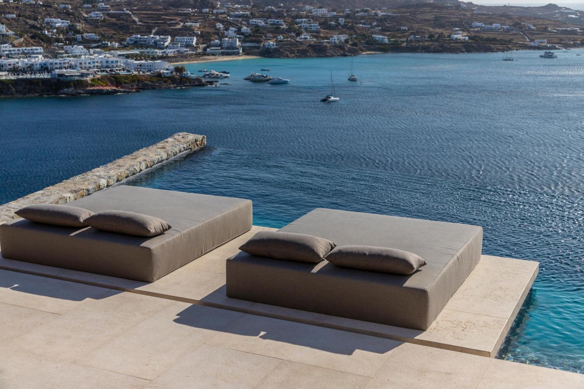 The Skyvilla Mykonos - A Landmark Property With Breathtaking Views Of The Psarou Bay Mykonos Town Eksteriør bilde